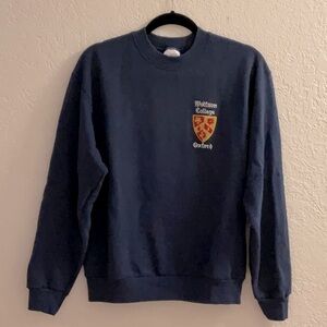 Oxford University Wolfson College Embroidered Men’s Navy Sweatshirt Size M